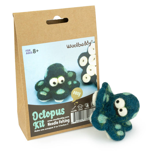 Woolbuddy DIY Needle Felting Kit - Octopus