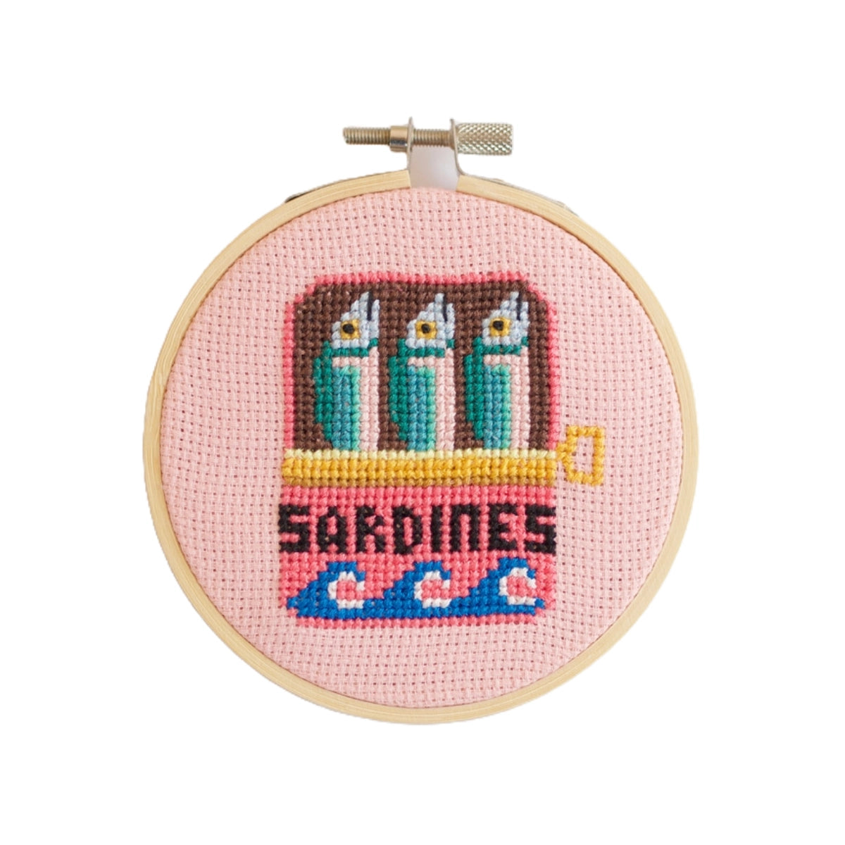 Cotton Clara Beginner Sardines Cross Stitch Kit