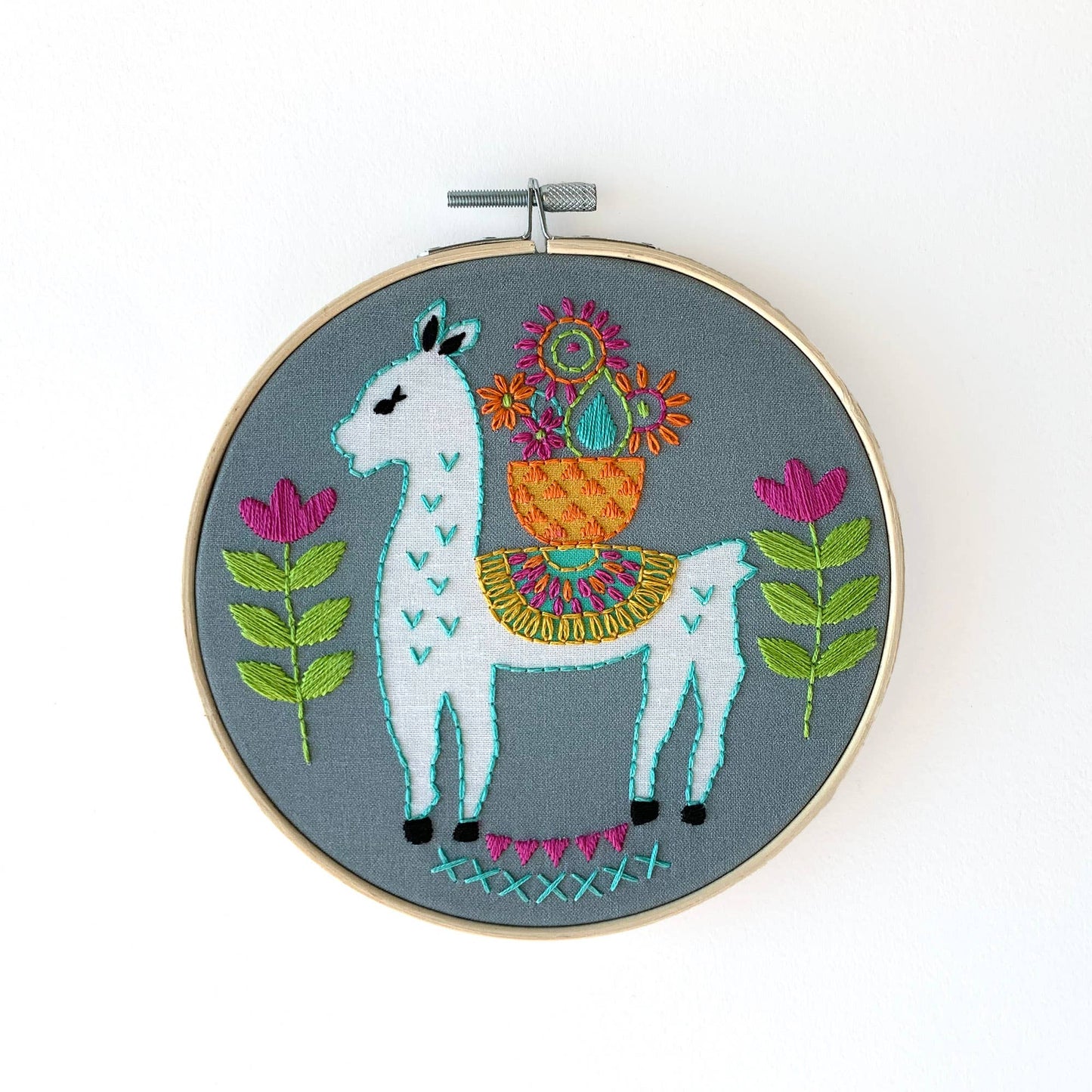Rikrack Llama Embroidery Kit