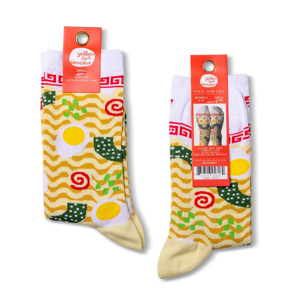 Yellow Owl Workshop - Ramen - Small Crew Socks