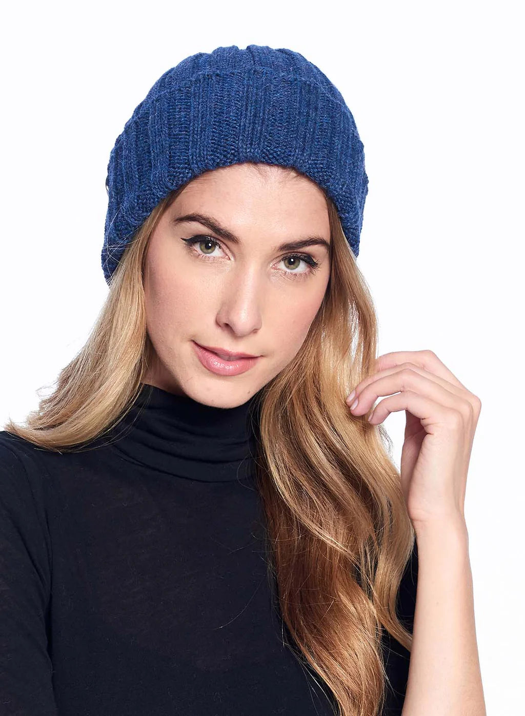 Shupaca Alpaca - Alpaca Beanie - Accordion - Azul