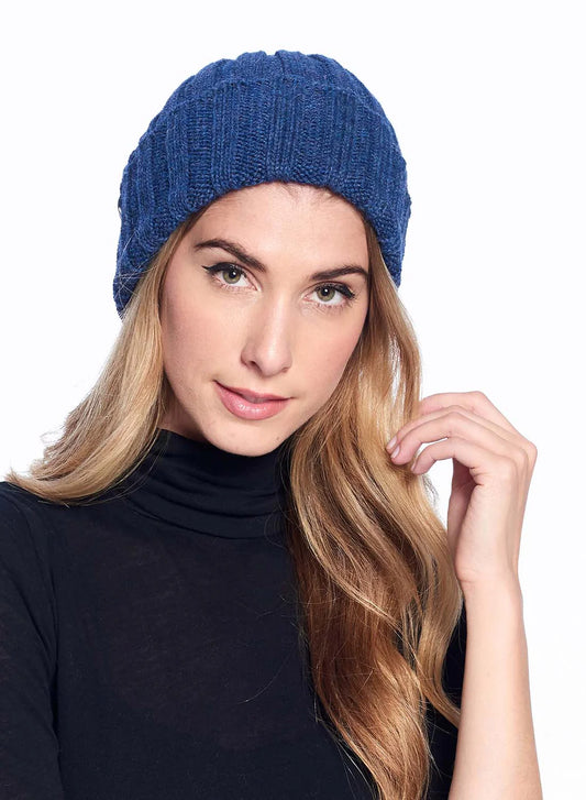 Shupaca Alpaca - Alpaca Beanie - Accordion - Azul