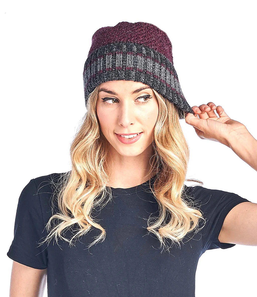 Shupaca Alpaca - Alpaca Beanie - Carrera - Sangria
