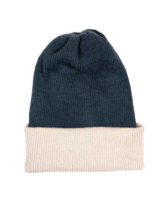 Shupaca Alpaca - Beanie - Rev Rib - Ocean Sand