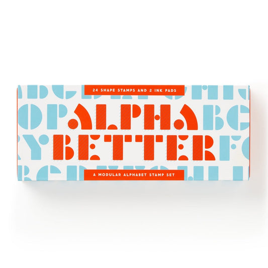 Alpha Better Stamp Set: 24 Stamps + 2 Ink Pads