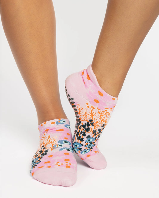 Pointe Studio - Women's Garden Full Foot Grip Sock Pink
