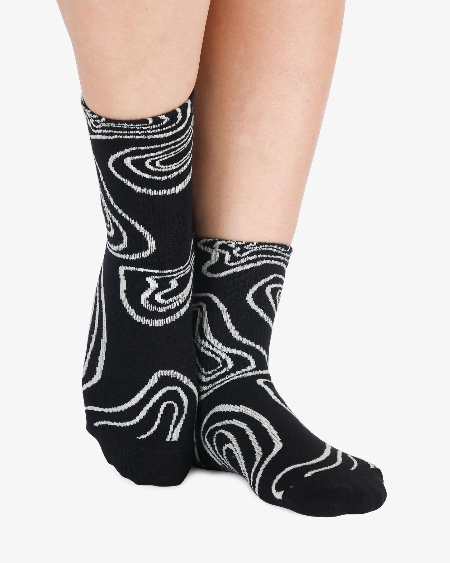 Pointe Studio - Women's Topo Ankle Grip Sock Black