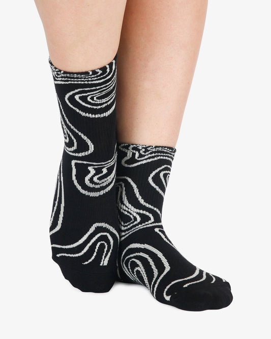 Pointe Studio - Women's Topo Ankle Grip Sock Black