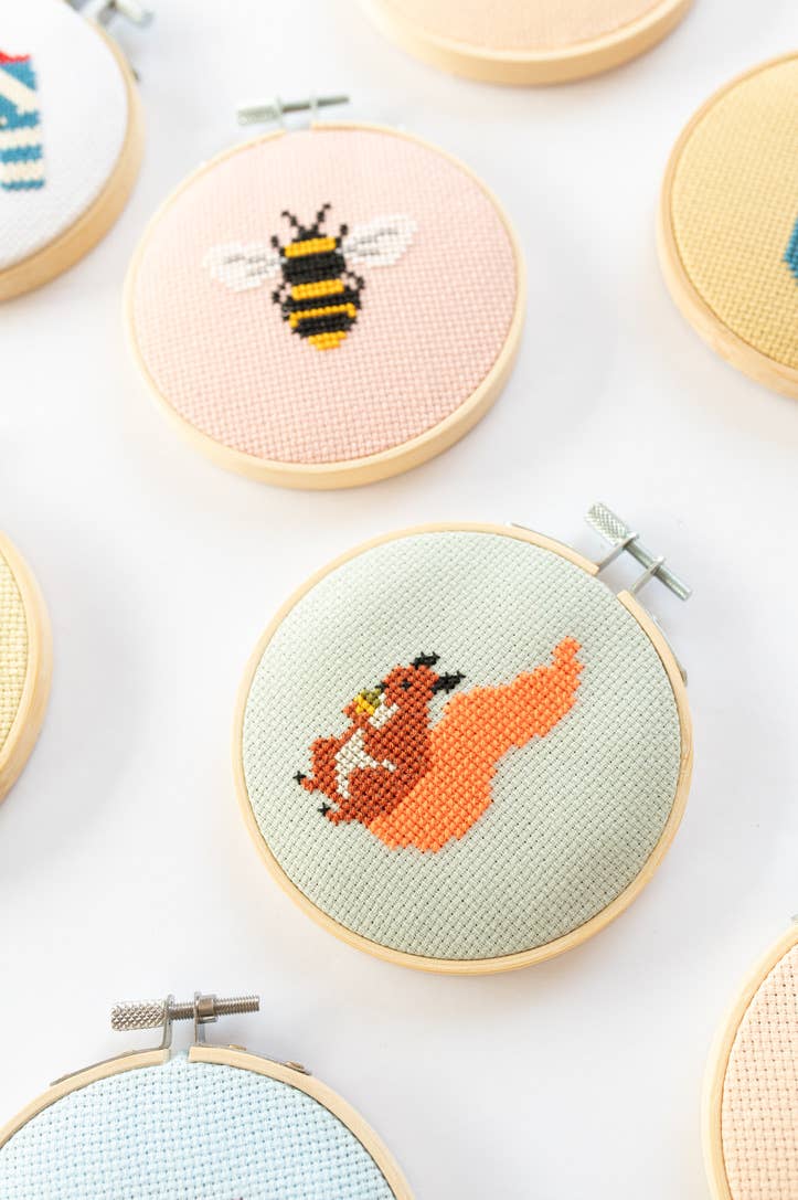 Cotton Clara Squirrel Cross Stitch Kit
