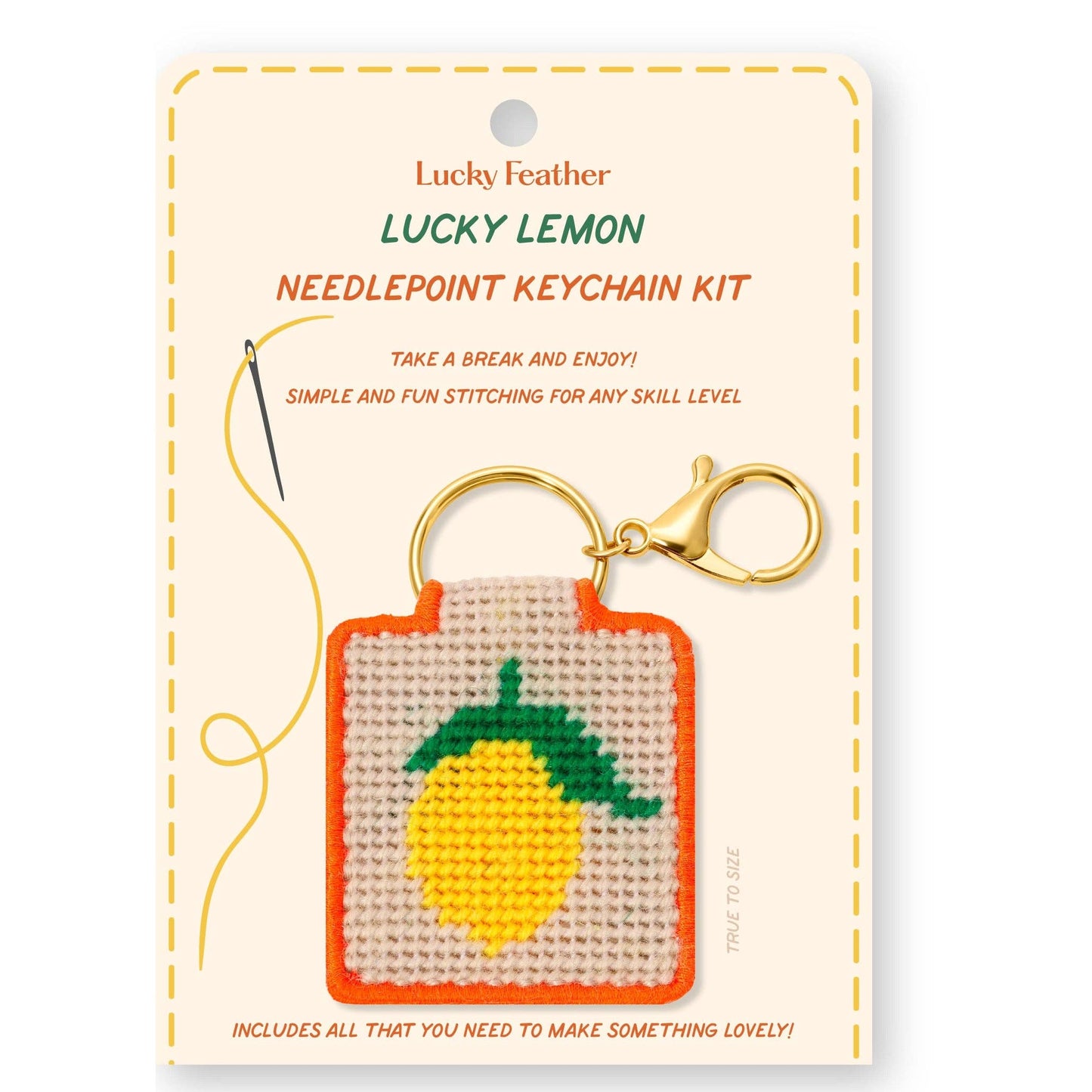 Needlepoint Keychain