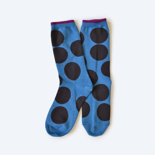 Hooray Sock Co. - Big Dot Blue Sock Small (Women's 4 - 10)