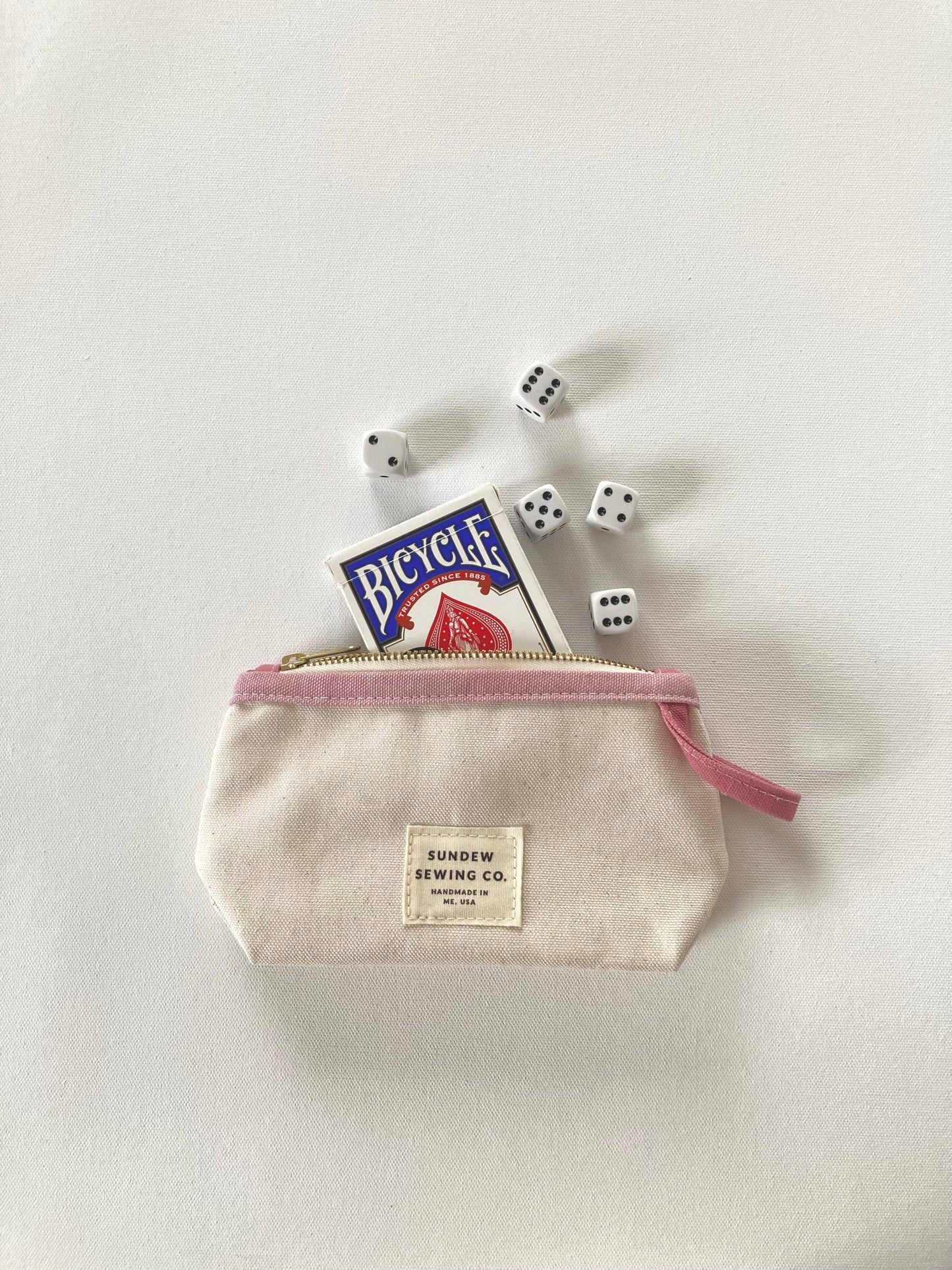 Sunday Sewing Loop Pouch - Pinks