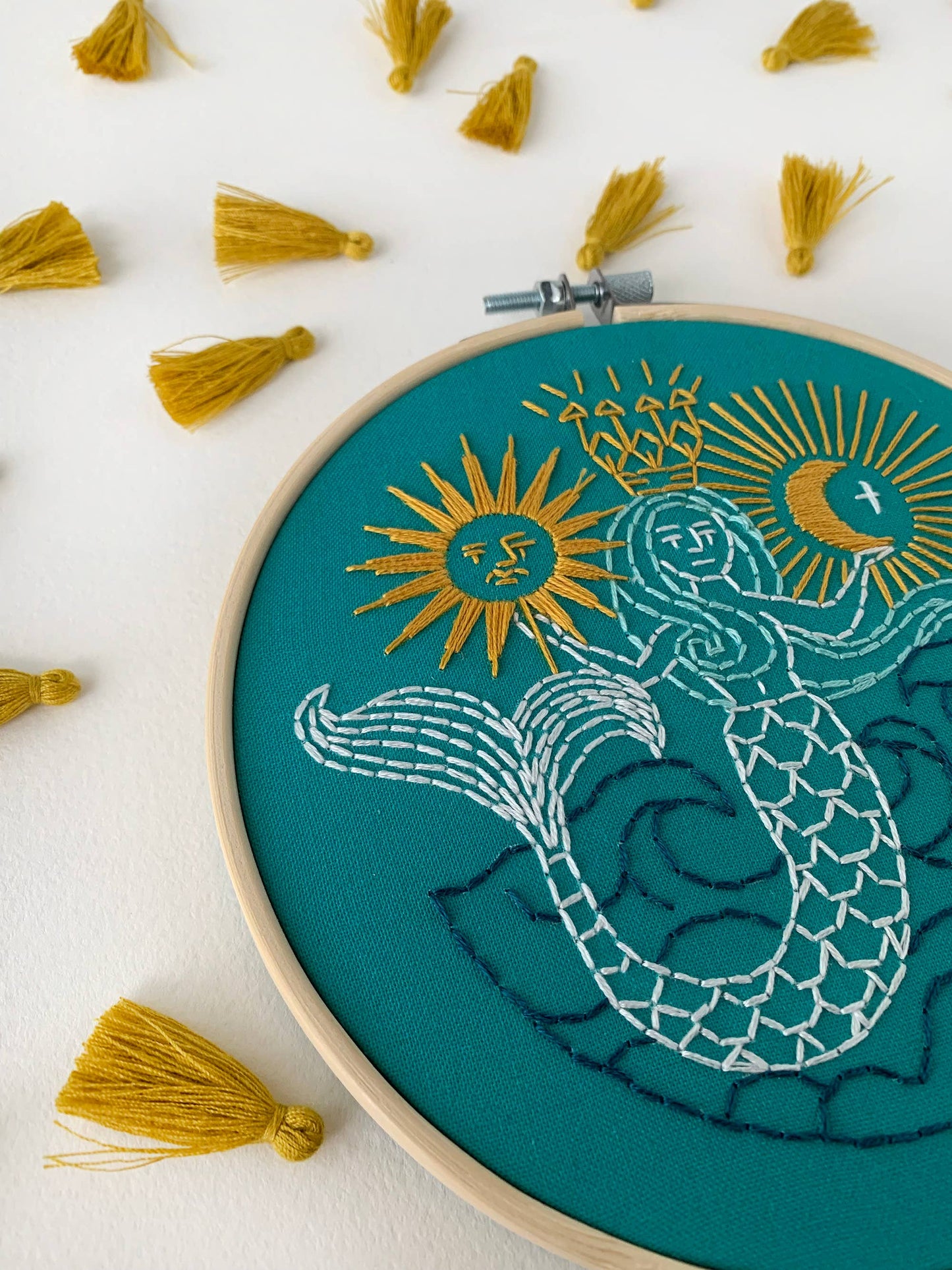 Rikrack Mermaid Embroidery Kit