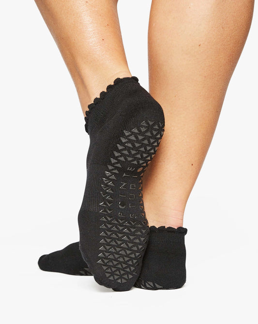 Pointe Studio - Women's Happy Full Foot Grip Sock Black