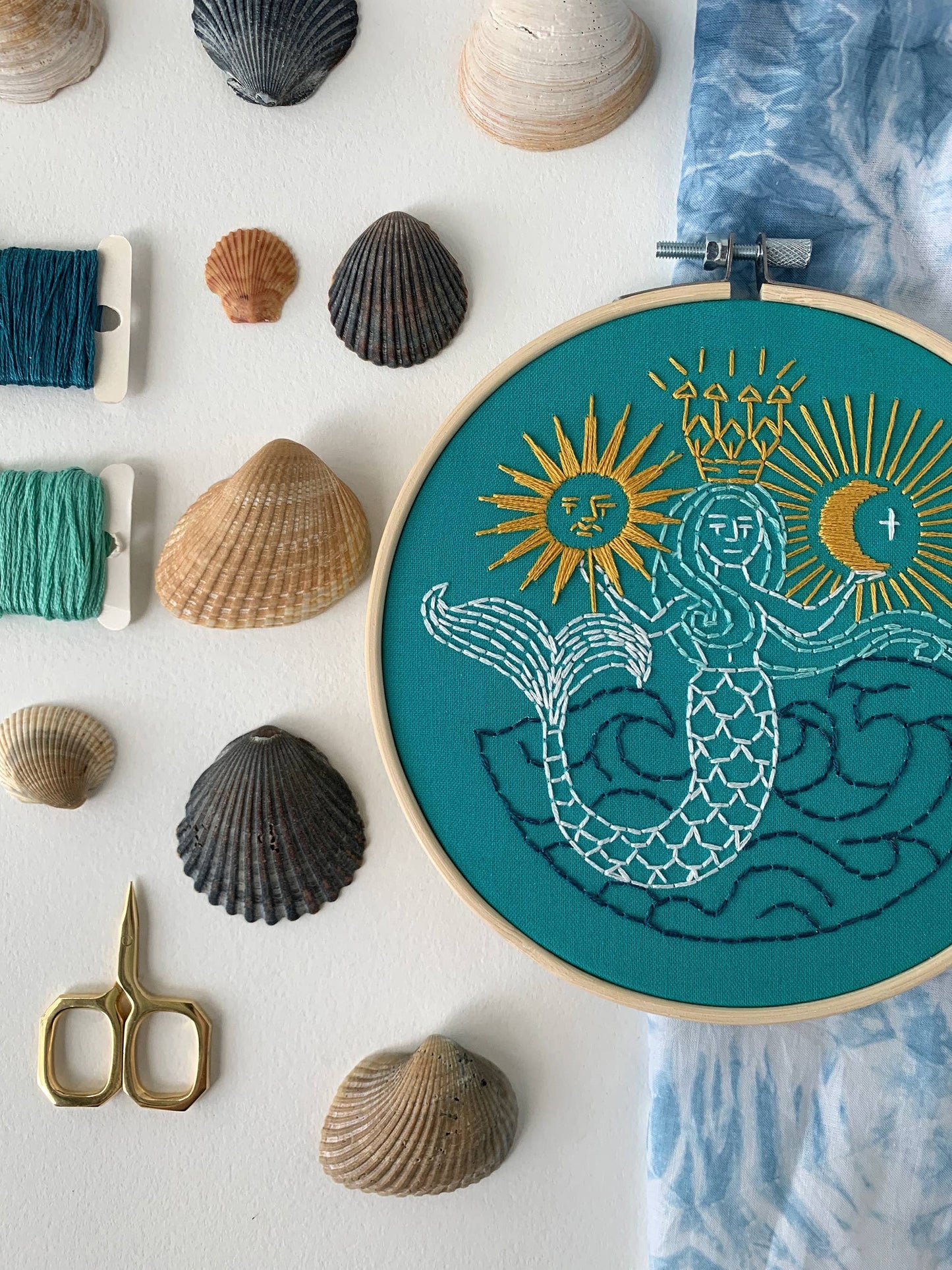 Rikrack Mermaid Embroidery Kit