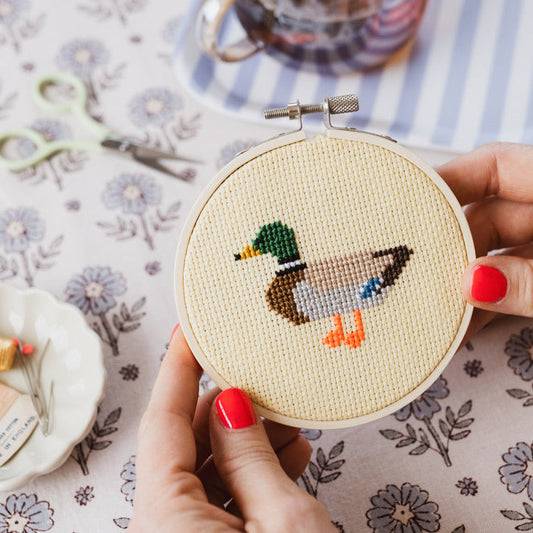 Cotton Clara Beginner Duck Cross Stitch Kit