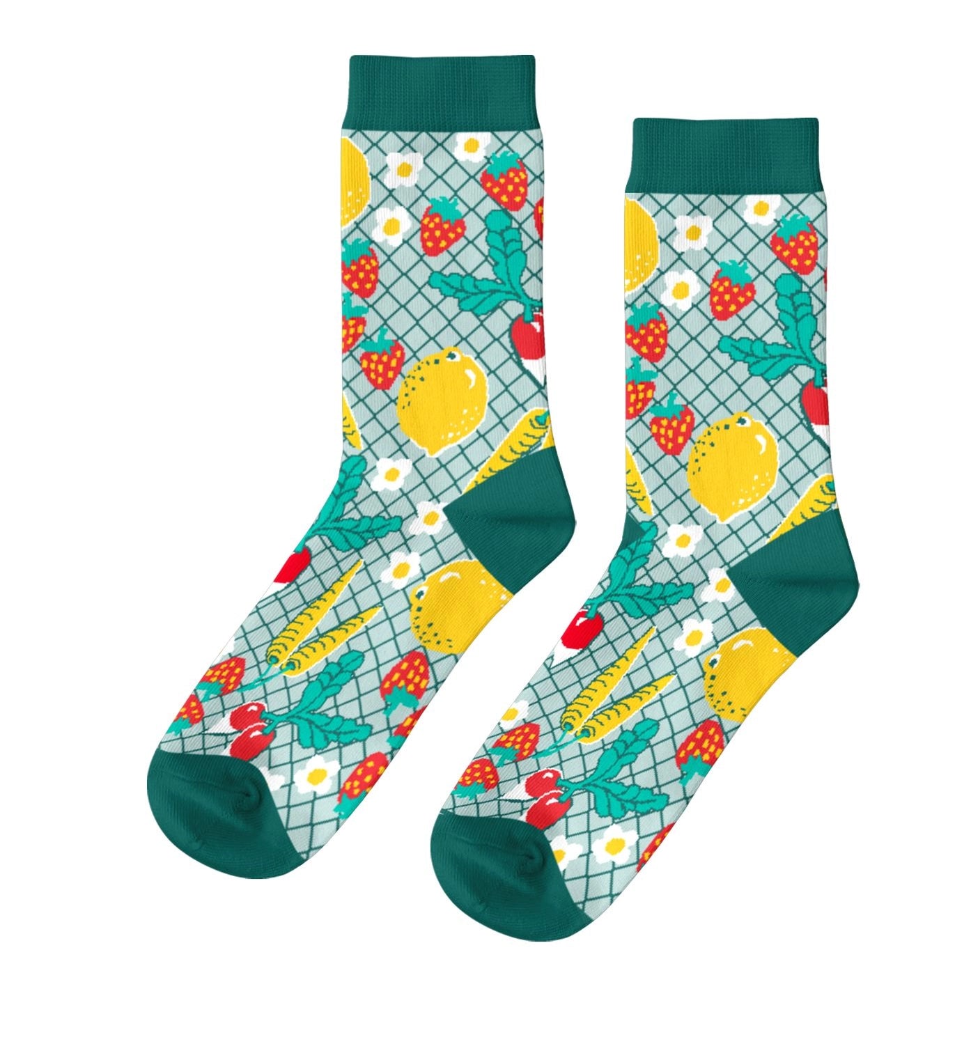 Yellow Owl Workshop - Farmer's Market - Women's Crew Socks