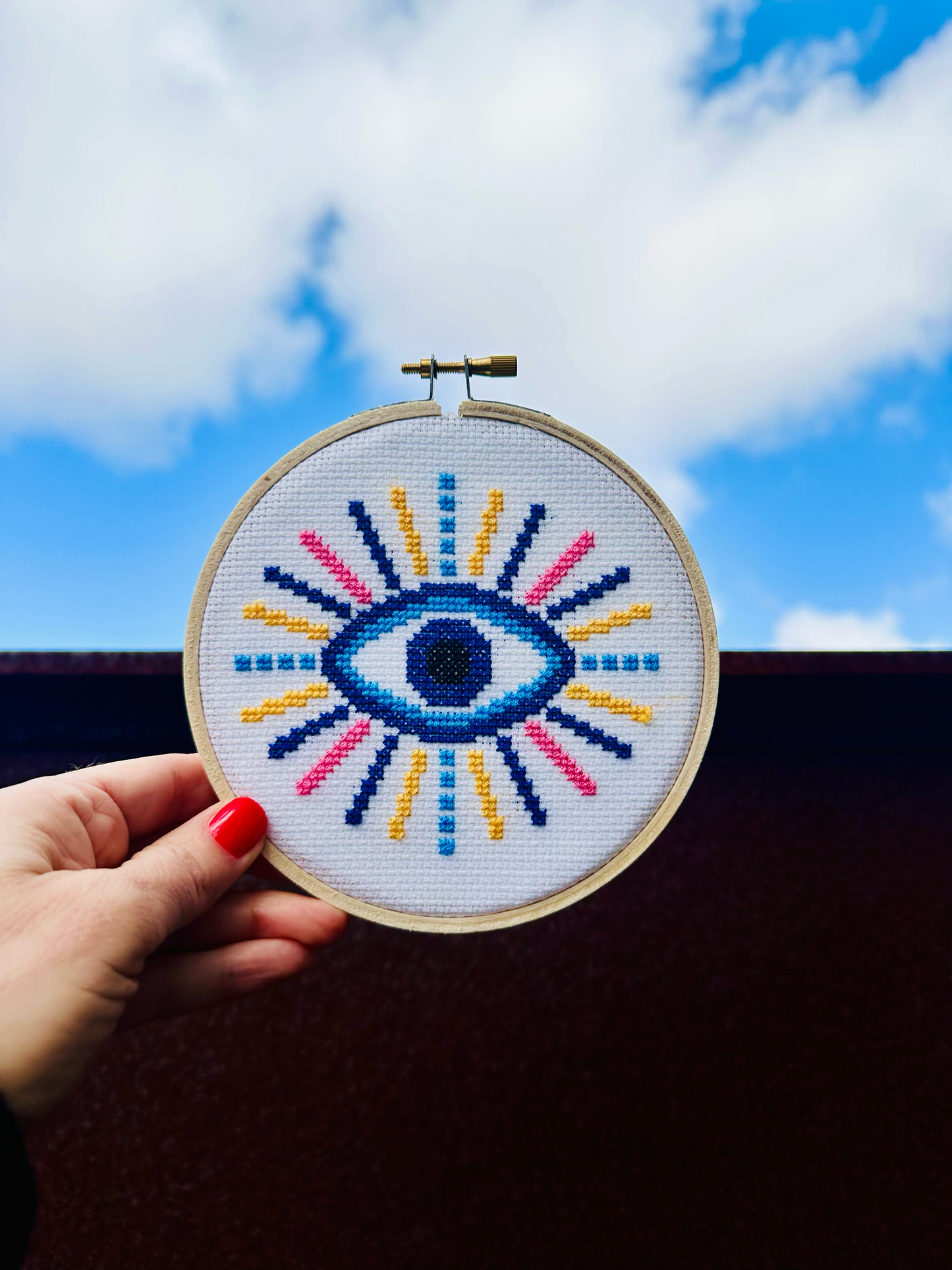 Stranded Stitch Evil Eye Cross Stitch Kit