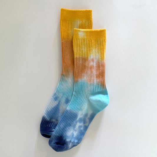 Merle Works - Ocean Ave Tie-dyed Dressy Socks