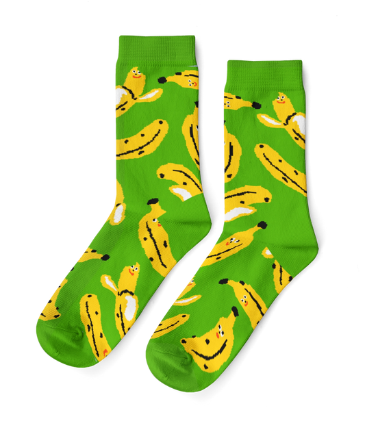 Yellow Owl Workshop - Kristina Micotti Banana - Small Crew Socks