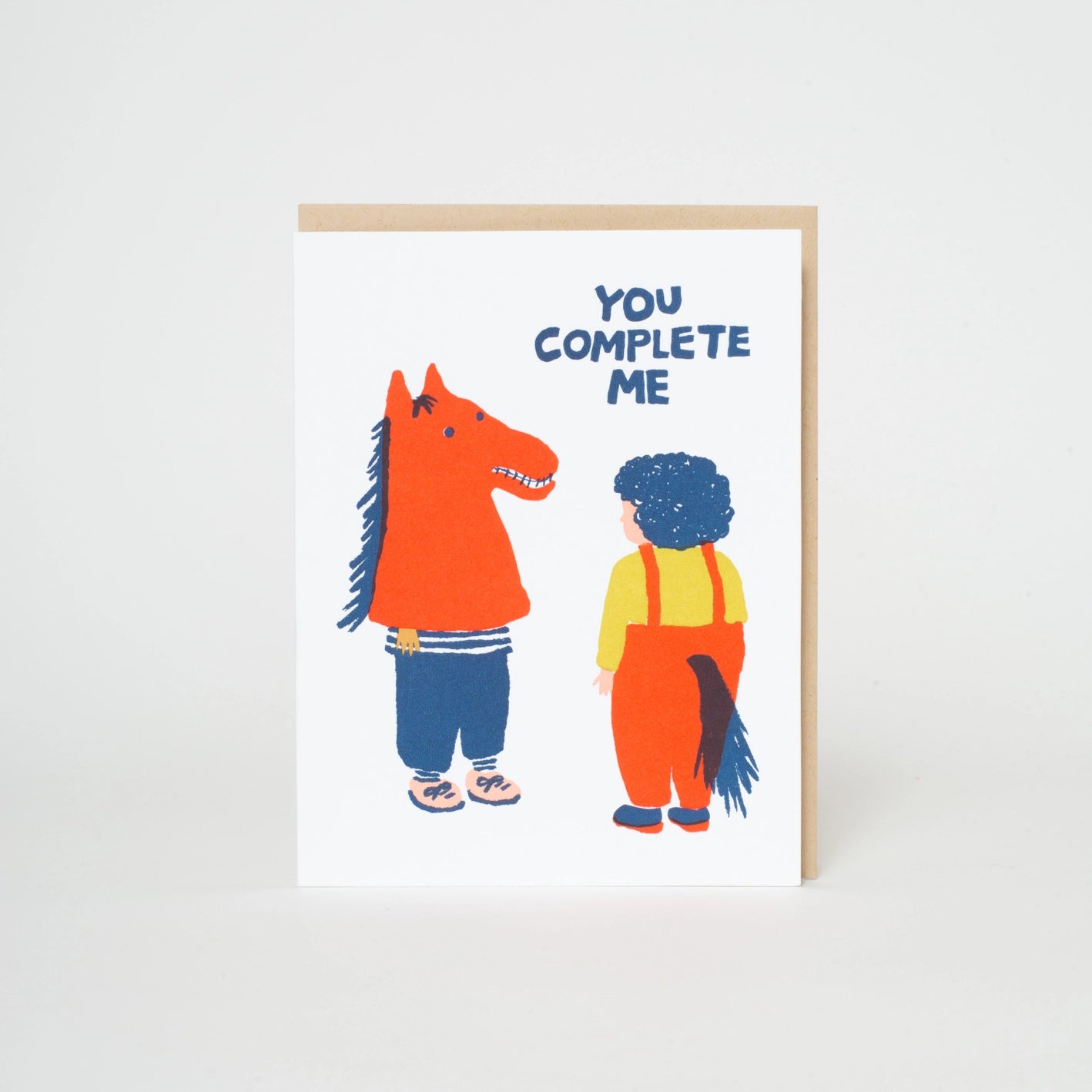 You Complete Me Letterpress Card