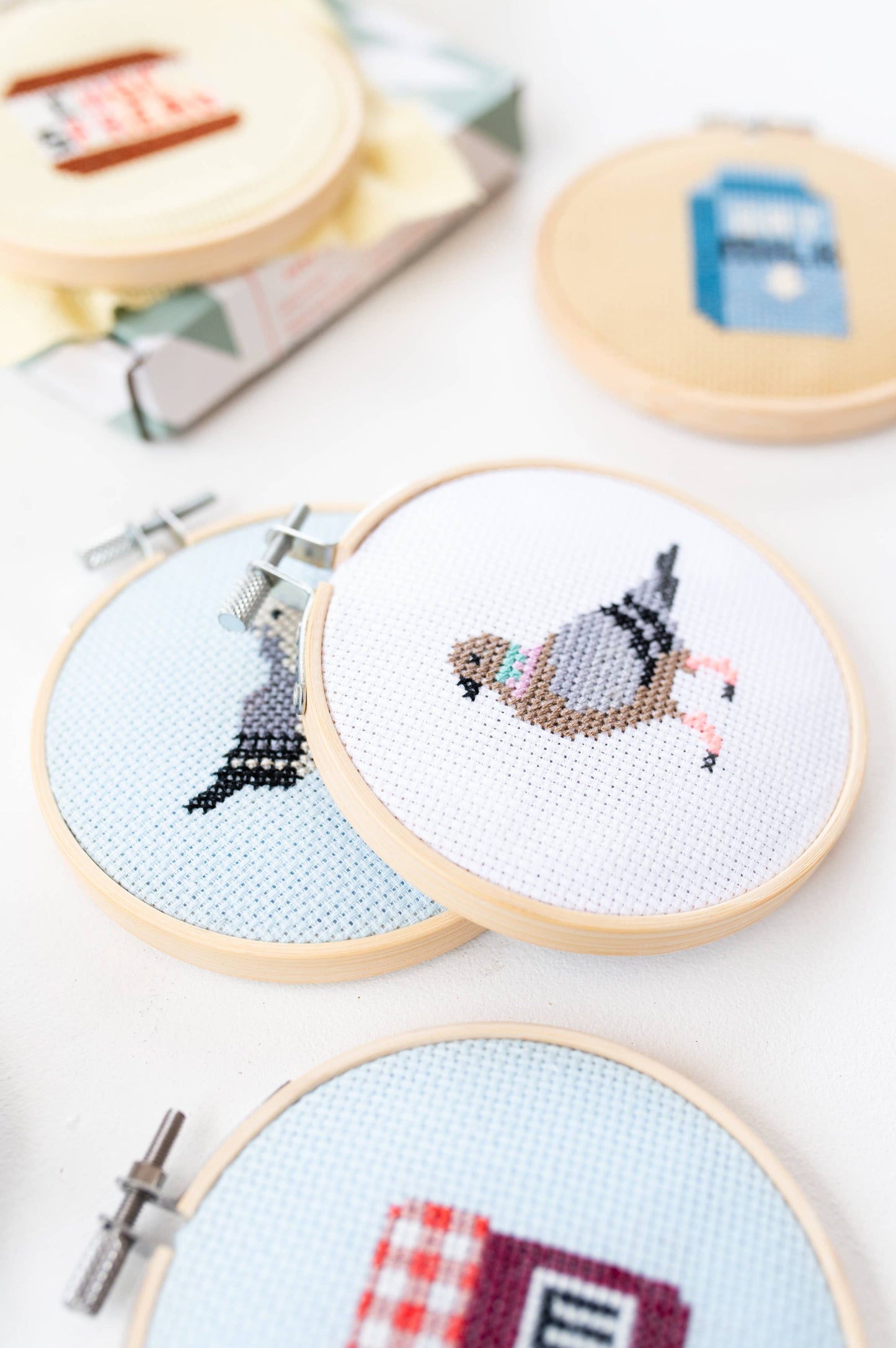 Cotton Clara Pigeon Cross Stitch Kit
