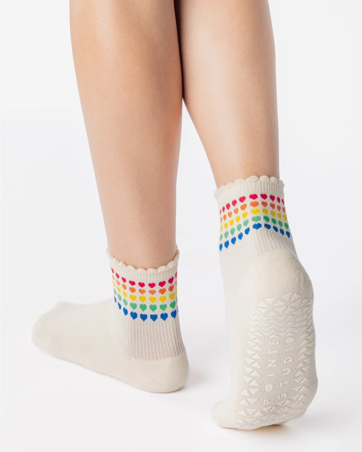 Pointe Studio -  Women's Sweetheart Ankle Grip Sock