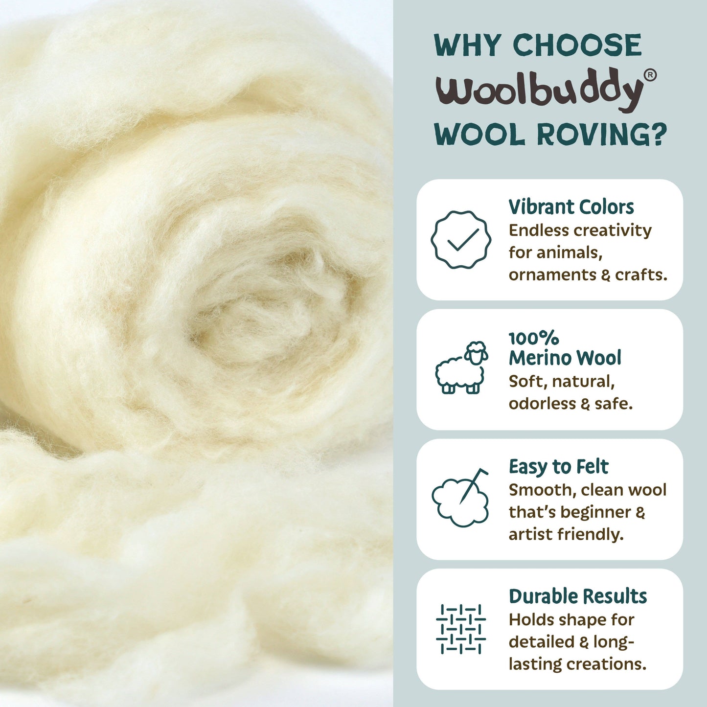 Woolbuddy DIY Needle Felting Kit - Santa