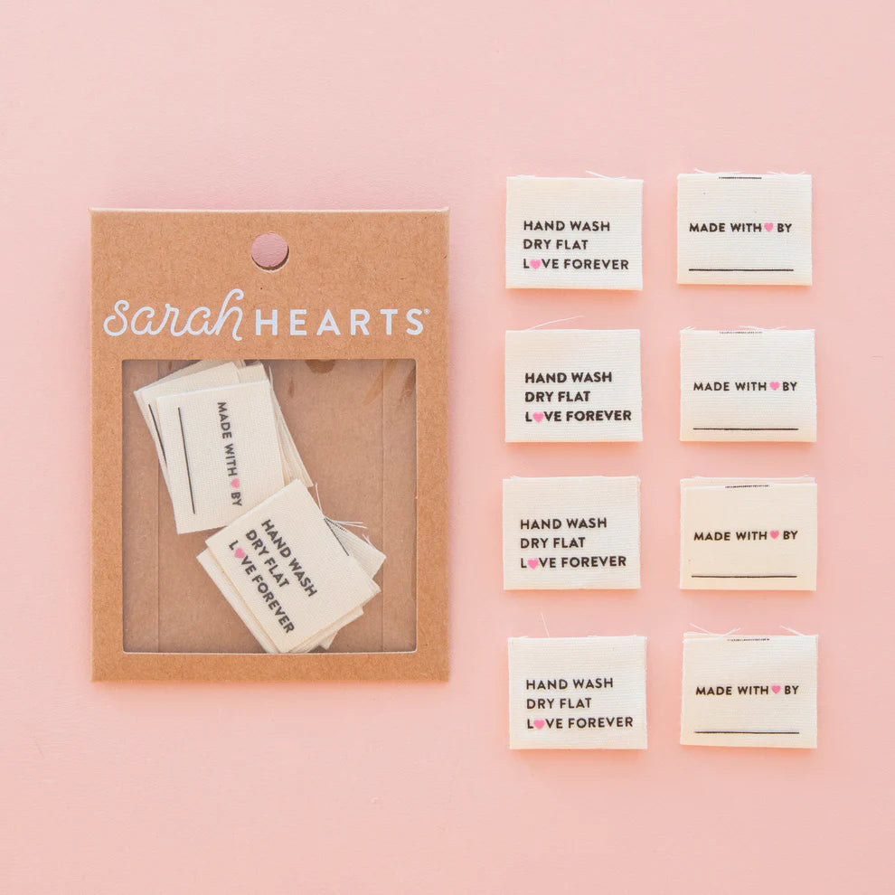 Sarah Hearts Garment Tags / Labels