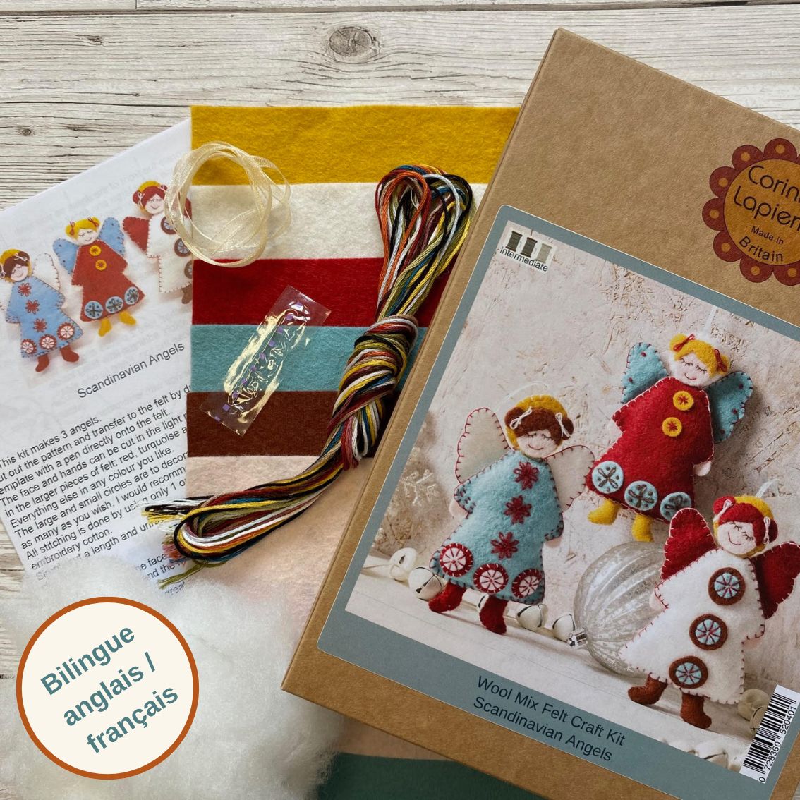 Corinne Lapierre Scandinavian Angels Felt Craft Kit