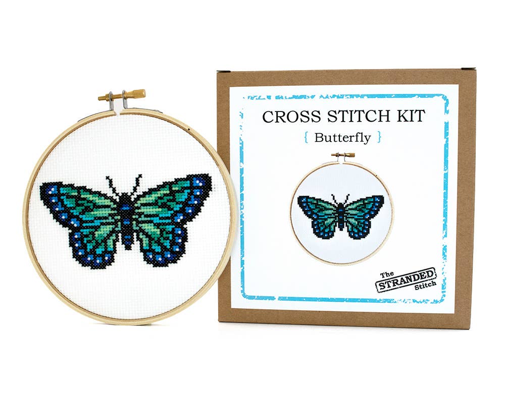 Stranded Stitch Butterfly Cross Stitch Kit