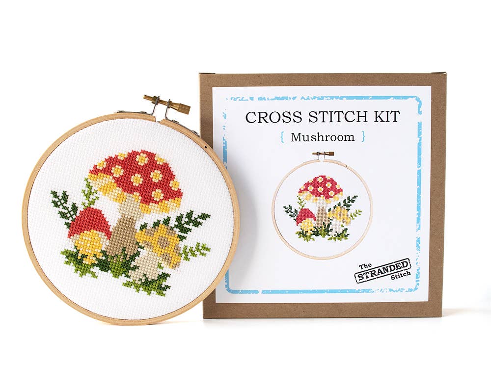 Stranded Stitch Mushroom Cross Stitch Kit