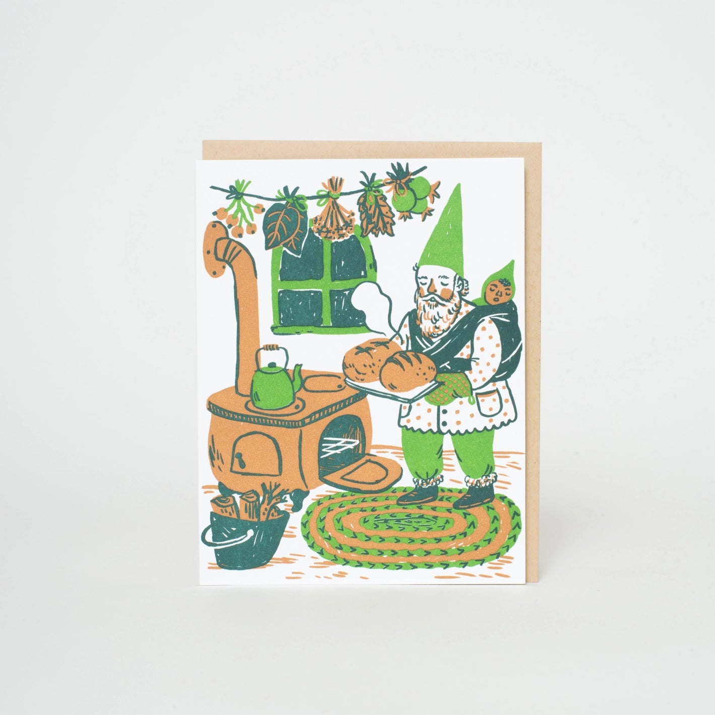 Baking Gnome Letterpress Card