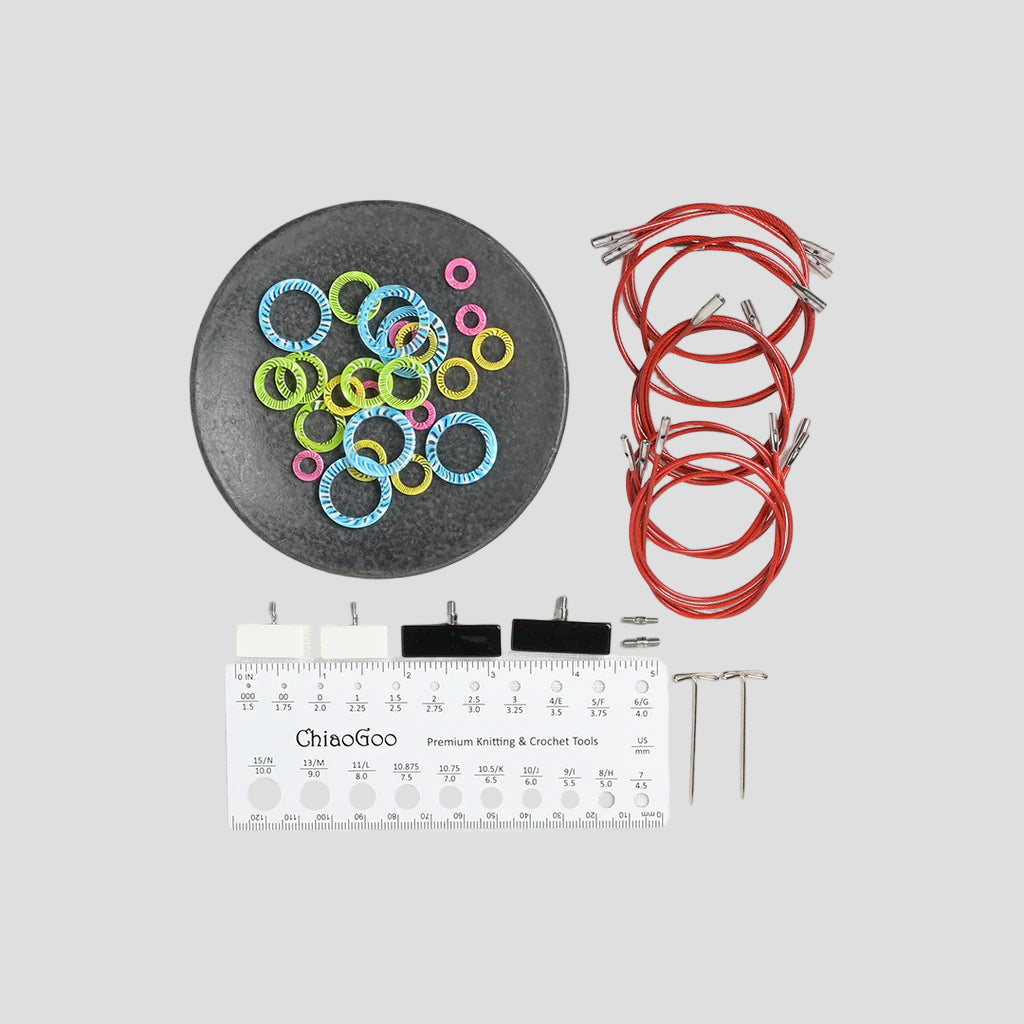 ChiaoGoo Twist Red Lace Complete Interchangeable Needle Set 5"