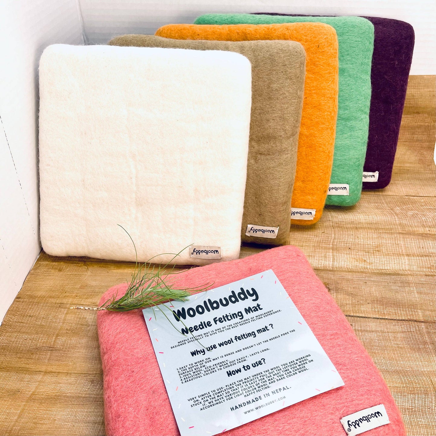 Large Size Needle Felting Mat: White
