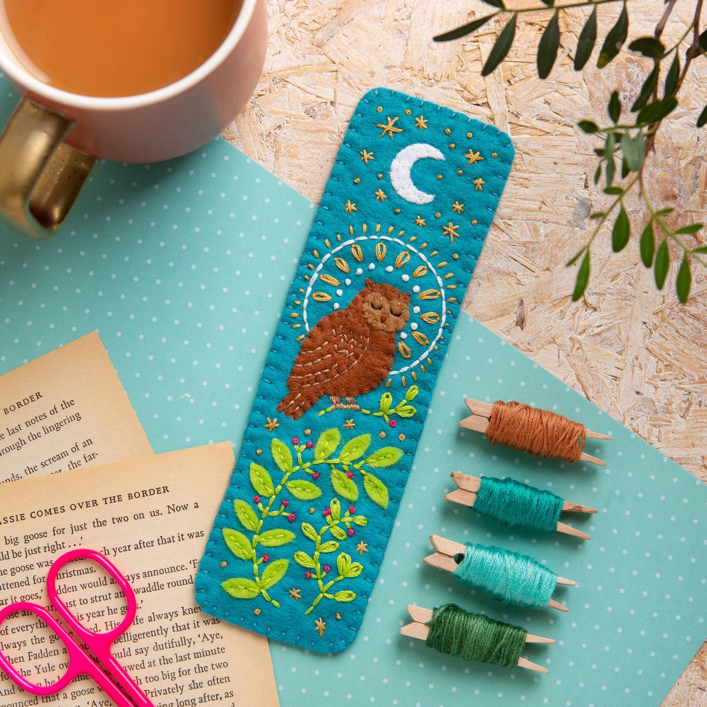 Owl Bookmark Complete Felt Craft Kit