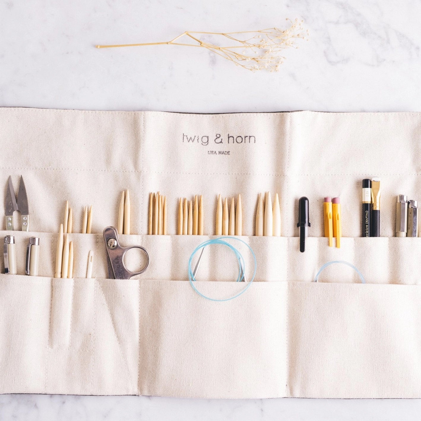 Twig & Horn Needle Case