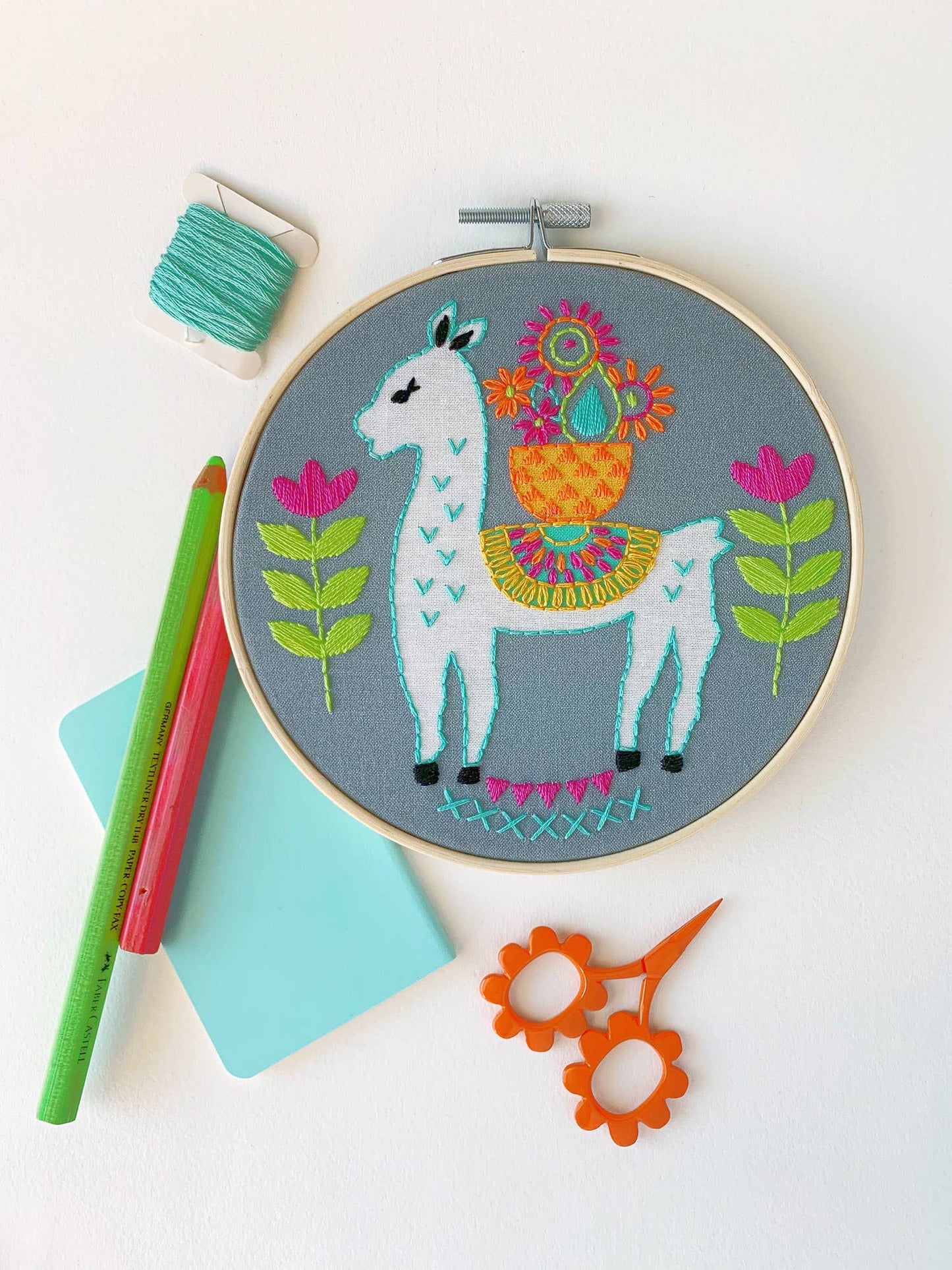 Rikrack Llama Embroidery Kit