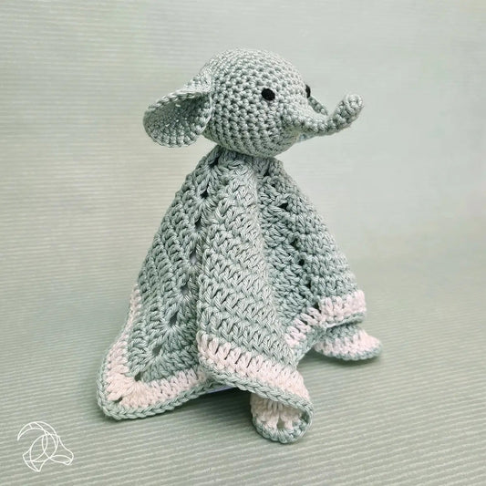 DIY Crochet Kit - Elephant Cuddle Cloth