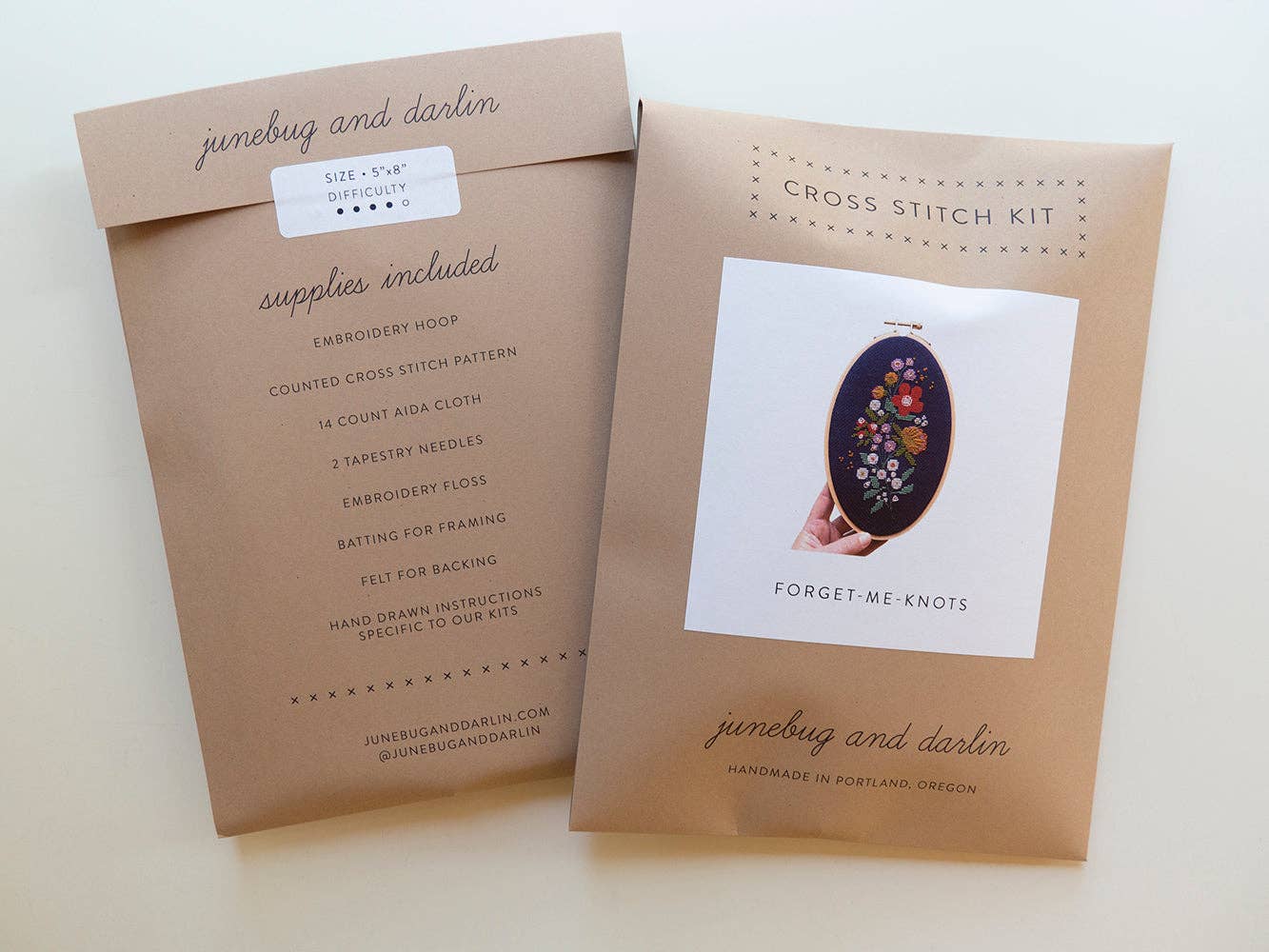 Forget-Me-Knots Cross Stitch Kit