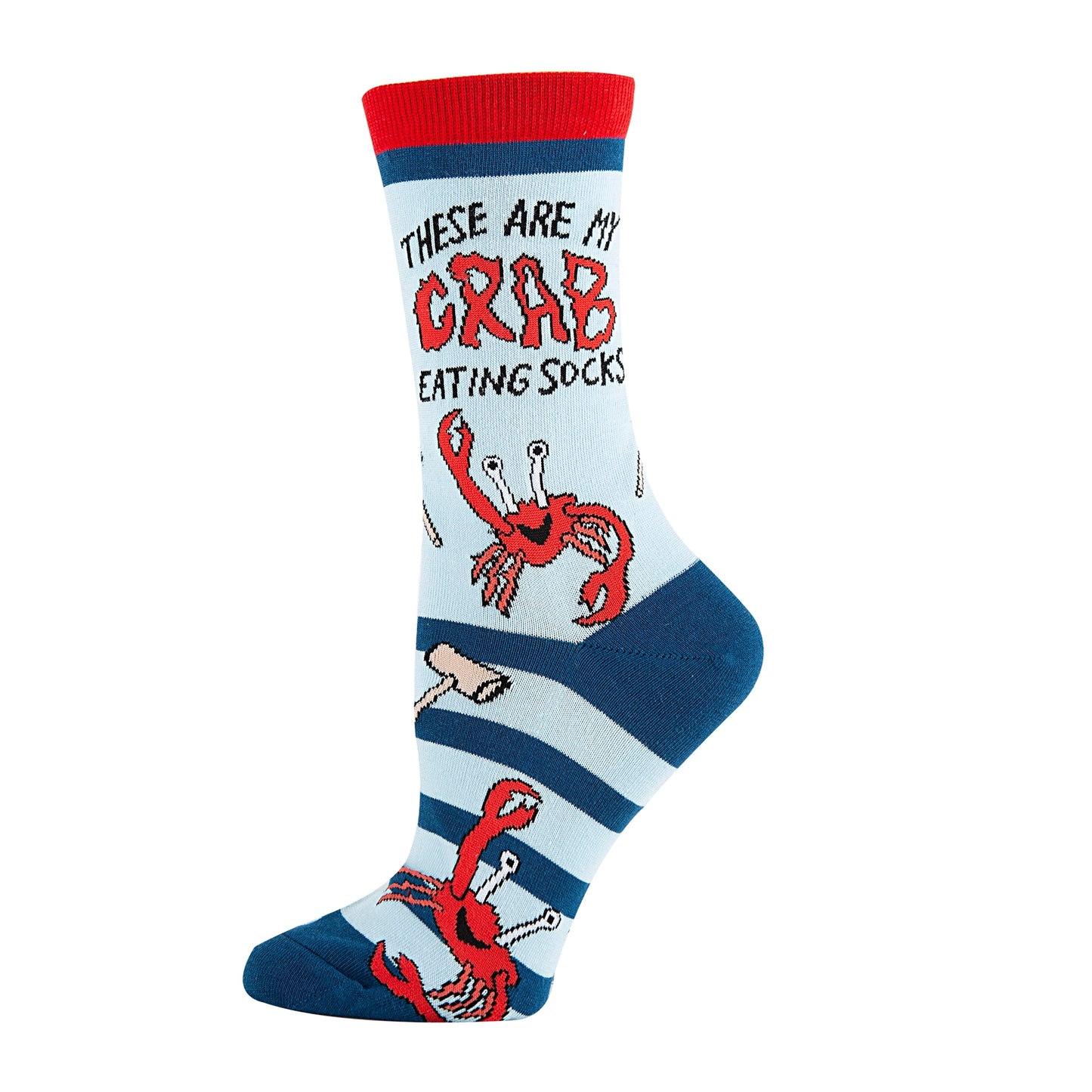 Oooh Yeah Socks - Crab Eating Socks | Women's Funny Crew Socks