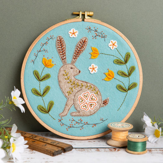 Corinne Lapierre Wild Hare Appliqué Hoop Craft Kit