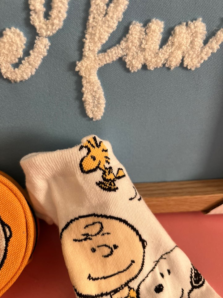 Lucia's K-Wonderland - Peanuts Colorful Ankle Socks- Charlie & Snoopy