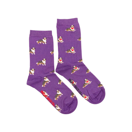 Friday Sock Co. - Dog Socks for Women | Australian Shepherd | Mismatched Women’s 5 – 10