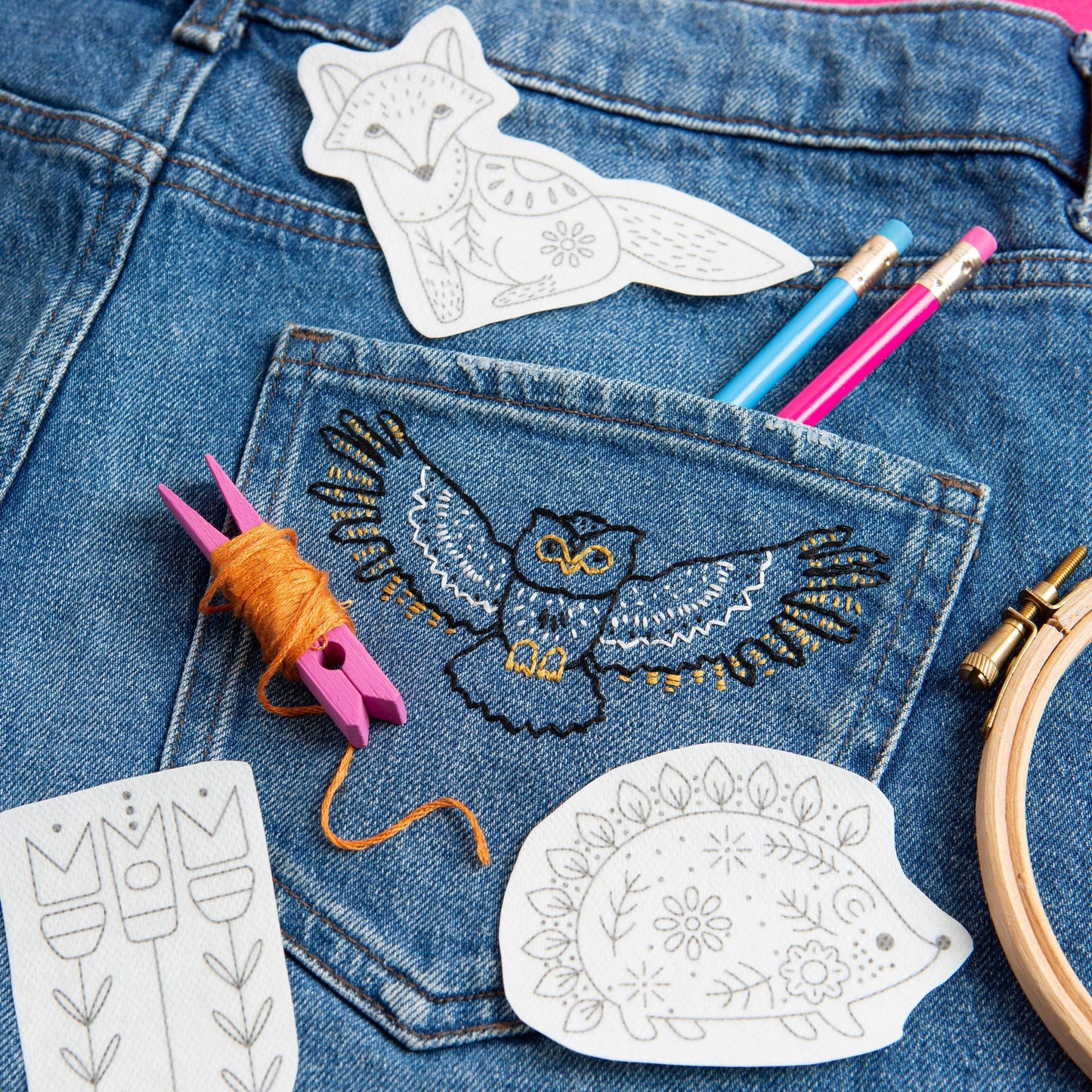 Woodland Folk - Stick & Stitch Embroidery Pack