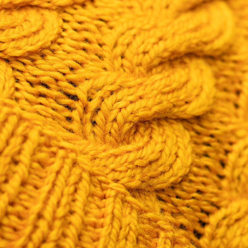 Toft Learn to Knit Cable Hat Kit - Yellow