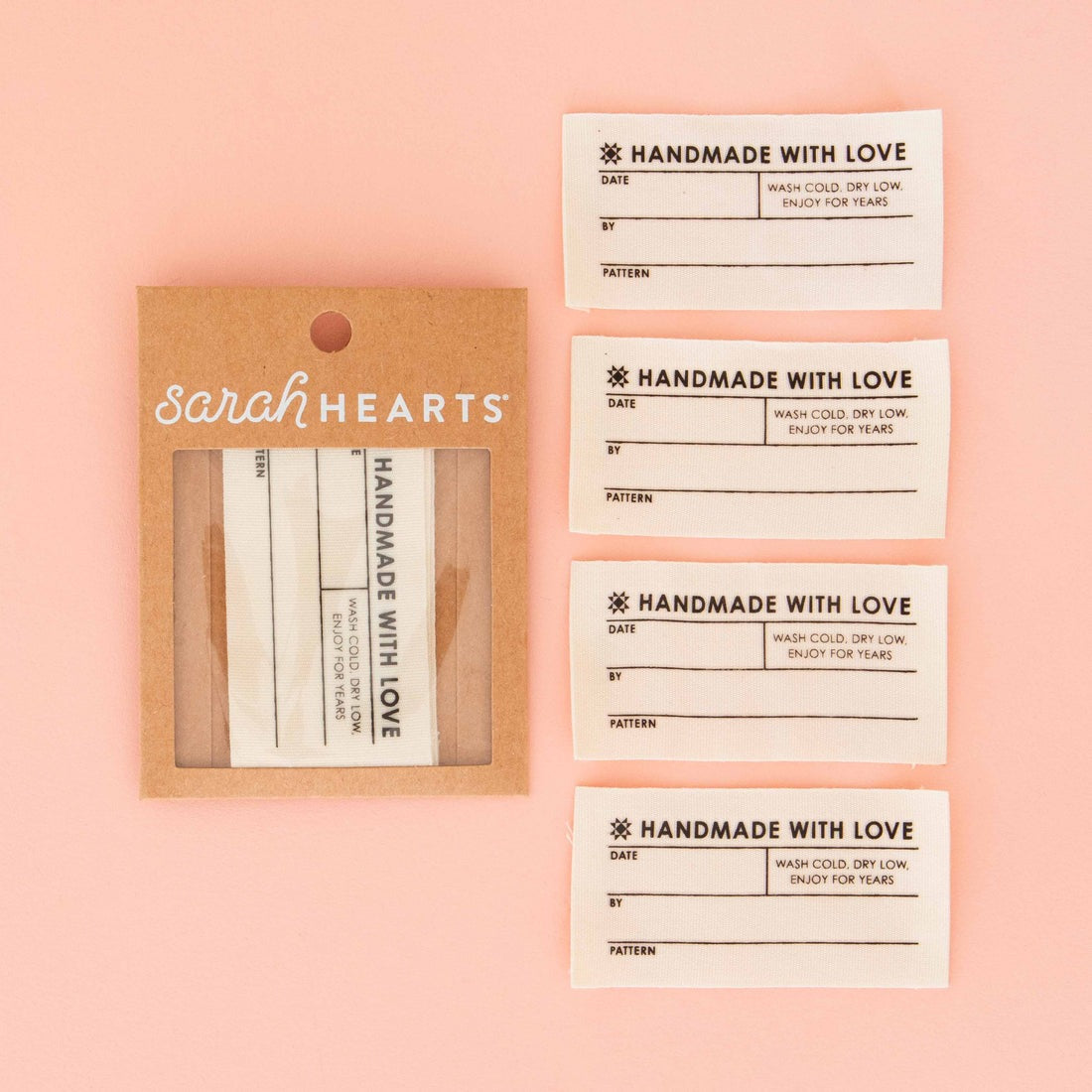 Sarah Hearts Garment Tags / Labels