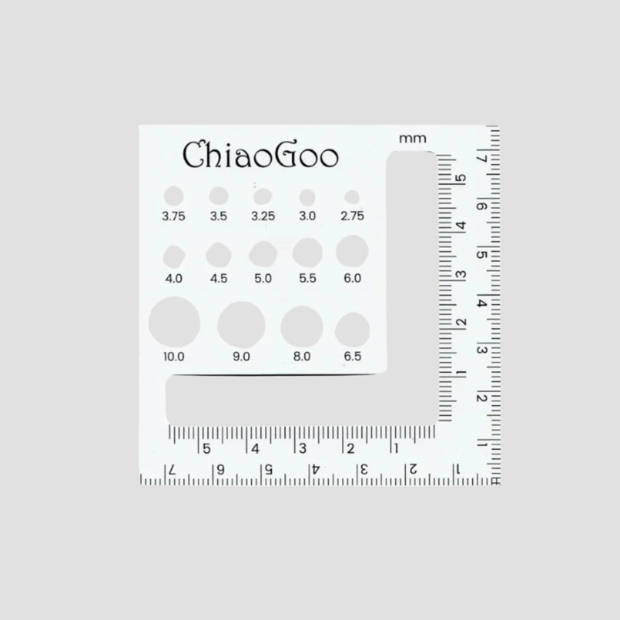 ChiaoGoo 3" Swatch/Needle Gauge