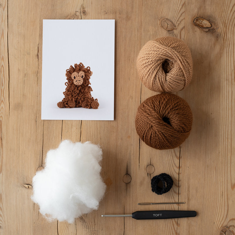 Toft Mini Crochet Kit- Blake the Orangutan
