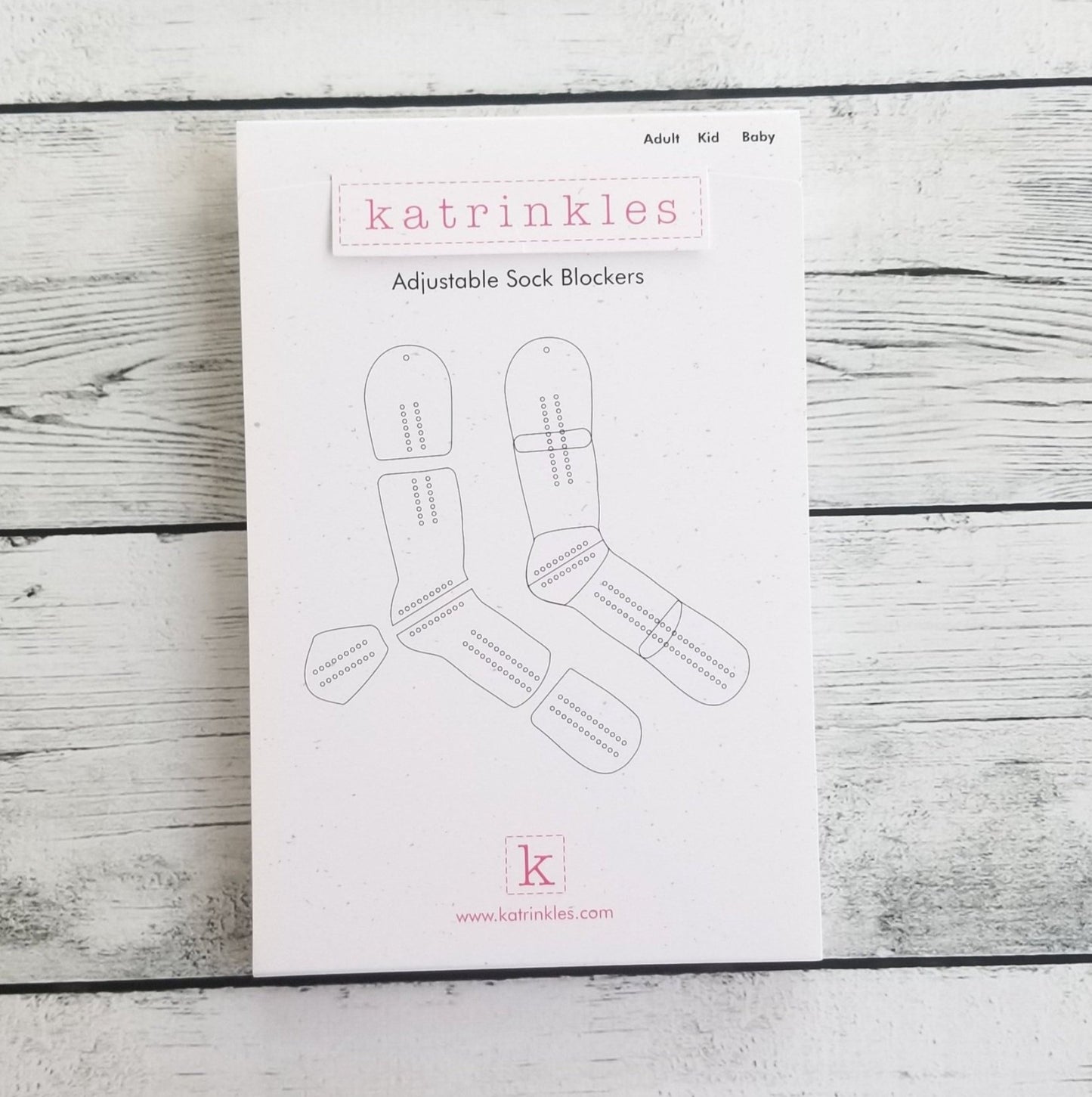 Katrinkles Adjustable Sock Blockers Pair – Cast Away Yarn Shop